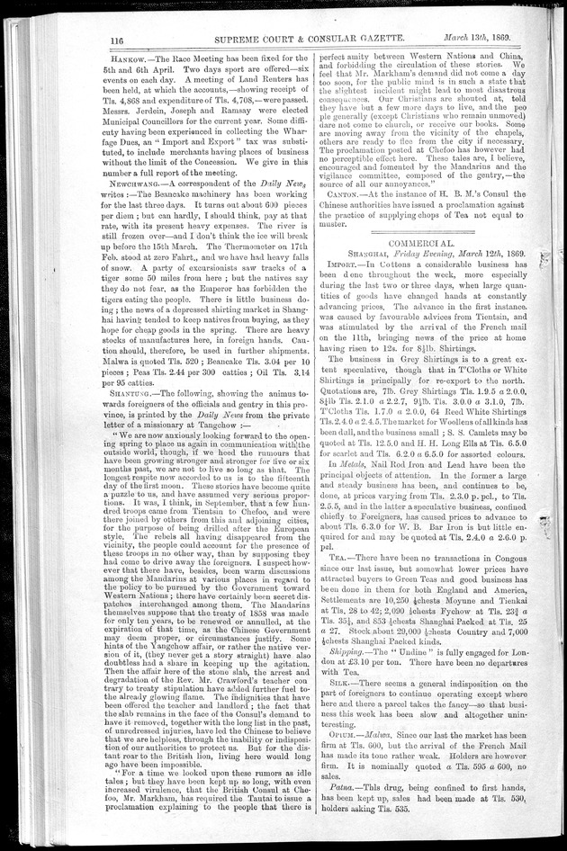 Supreme Court and consular gazette, and law reporter for the Supreme & provincial courts of China & Japan - 