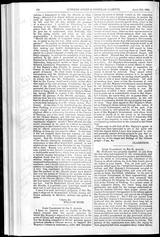 Supreme Court and consular gazette, and law reporter for the Supreme & provincial courts of China & Japan - 