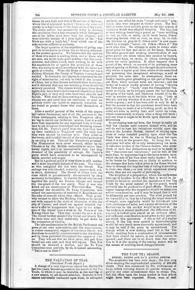 Supreme Court and consular gazette, and law reporter for the Supreme & provincial courts of China & Japan - 