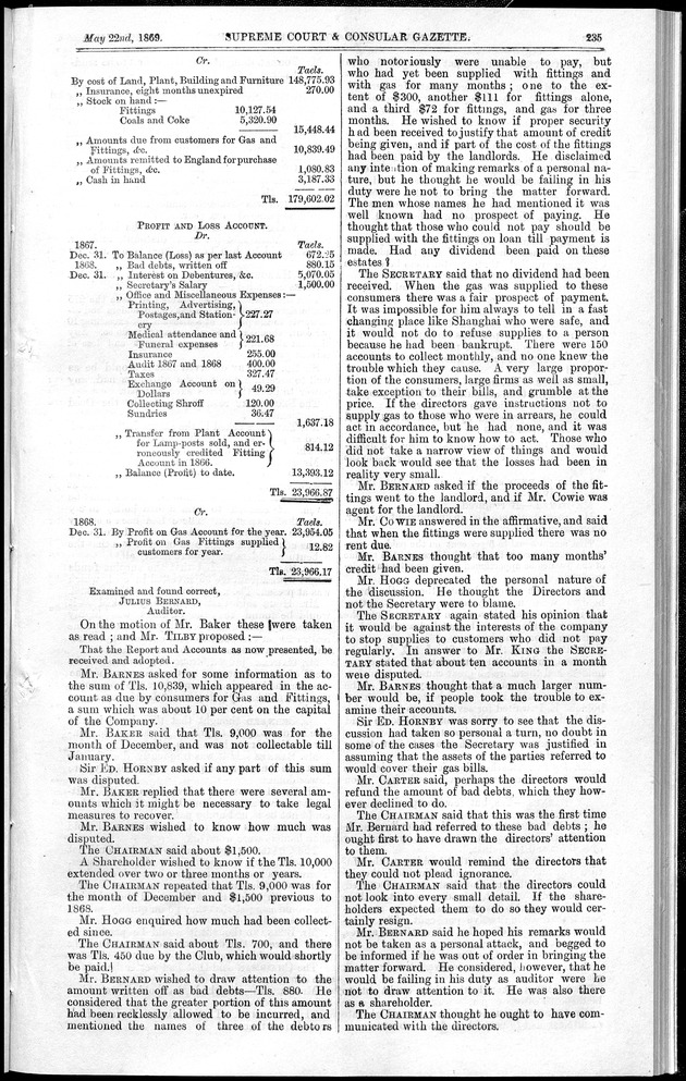 Supreme Court and consular gazette, and law reporter for the Supreme & provincial courts of China & Japan - 