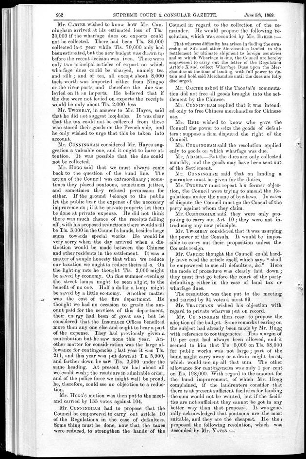 Supreme Court and consular gazette, and law reporter for the Supreme & provincial courts of China & Japan - 