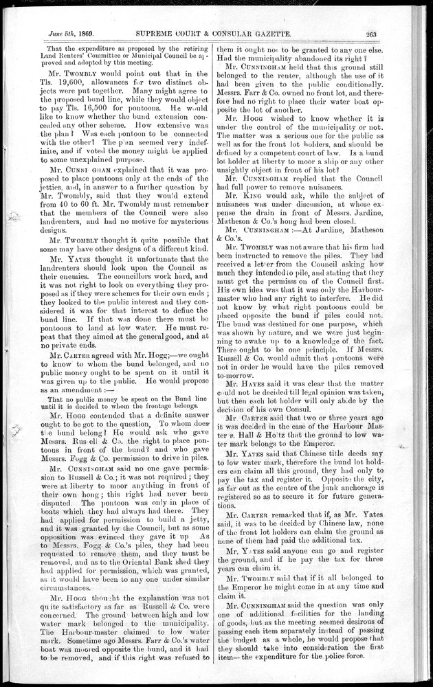 Supreme Court and consular gazette, and law reporter for the Supreme & provincial courts of China & Japan - 