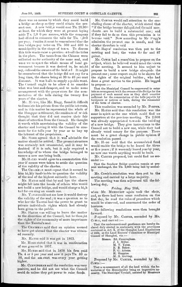 Supreme Court and consular gazette, and law reporter for the Supreme & provincial courts of China & Japan - 