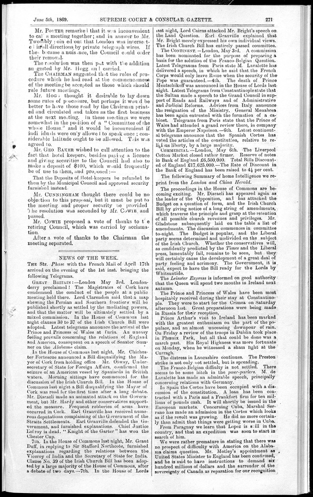 Supreme Court and consular gazette, and law reporter for the Supreme & provincial courts of China & Japan - 