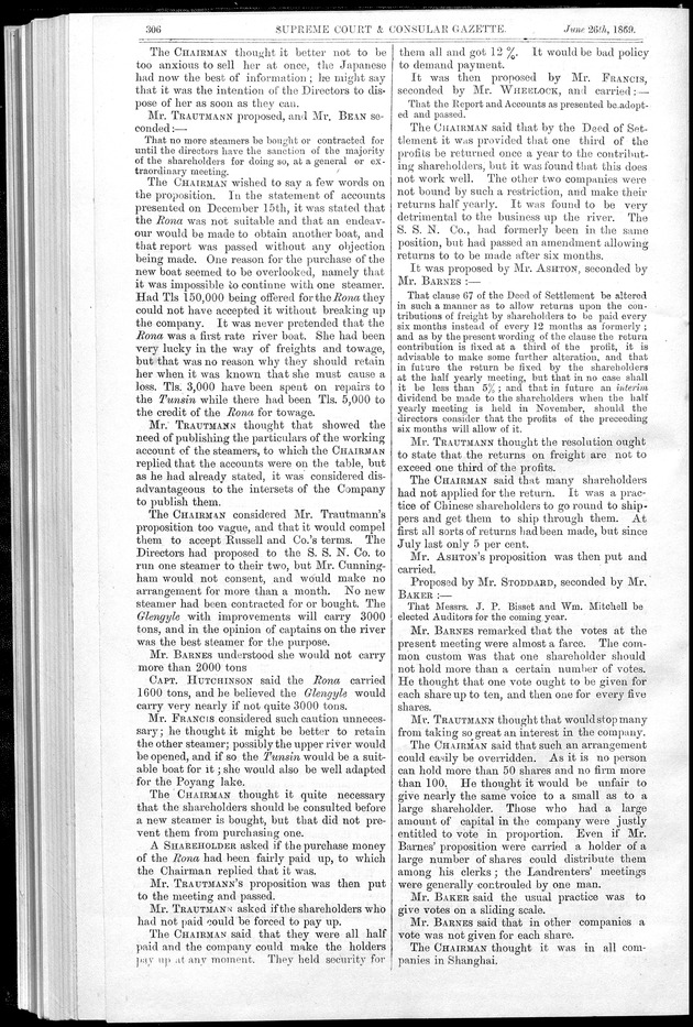 Supreme Court and consular gazette, and law reporter for the Supreme & provincial courts of China & Japan - 