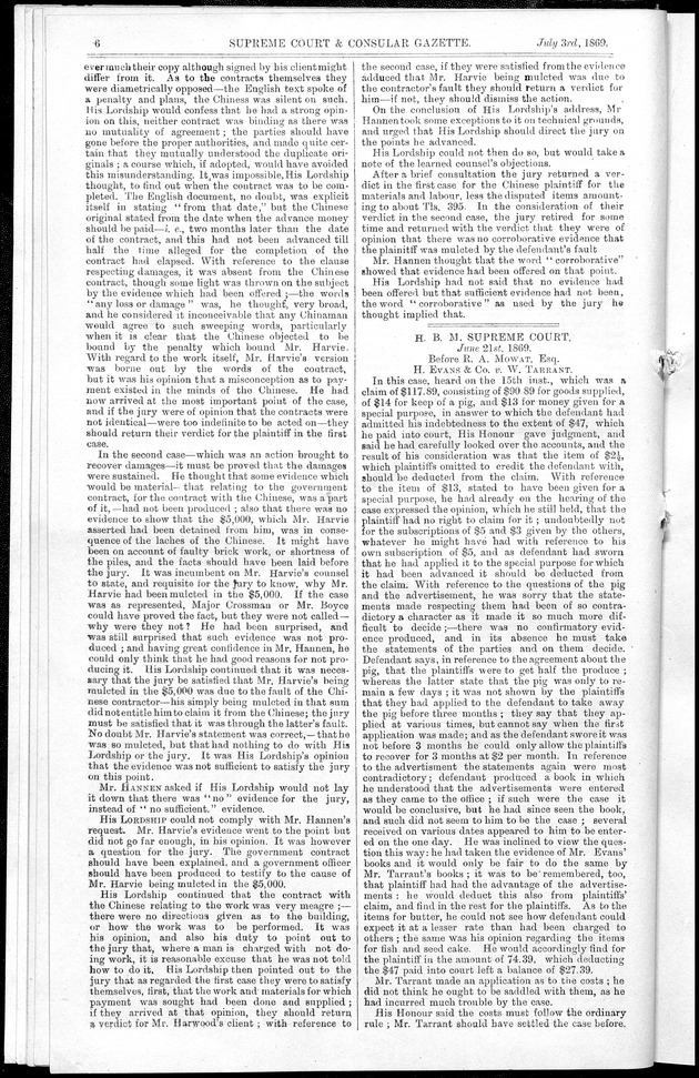 Supreme Court and consular gazette, and law reporter for the Supreme & provincial courts of China & Japan - 