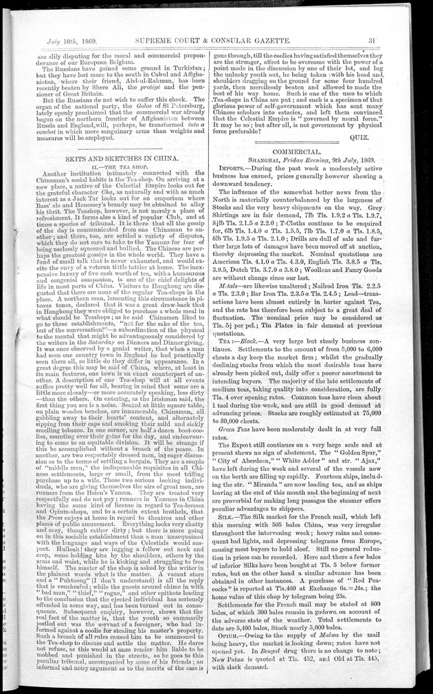 Supreme Court and consular gazette, and law reporter for the Supreme & provincial courts of China & Japan - 