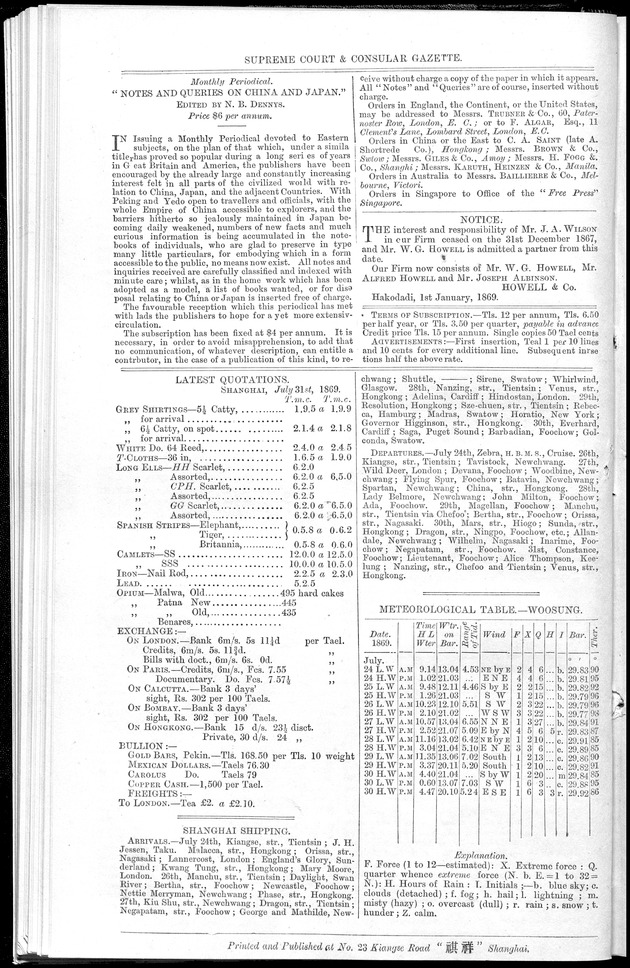 Supreme Court and consular gazette, and law reporter for the Supreme & provincial courts of China & Japan - 