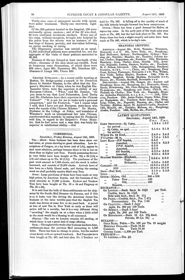 Supreme Court and consular gazette, and law reporter for the Supreme & provincial courts of China & Japan - 