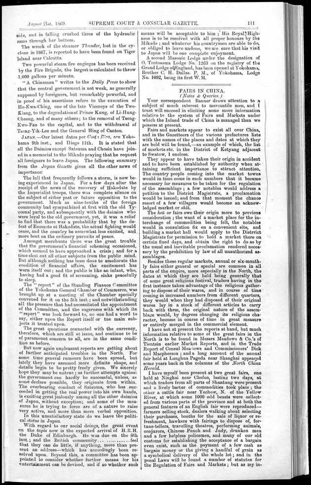 Supreme Court and consular gazette, and law reporter for the Supreme & provincial courts of China & Japan - Page 17