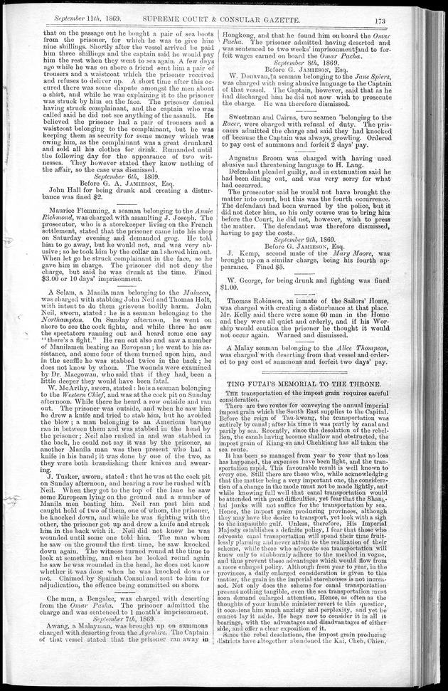 Supreme Court and consular gazette, and law reporter for the Supreme & provincial courts of China & Japan - 