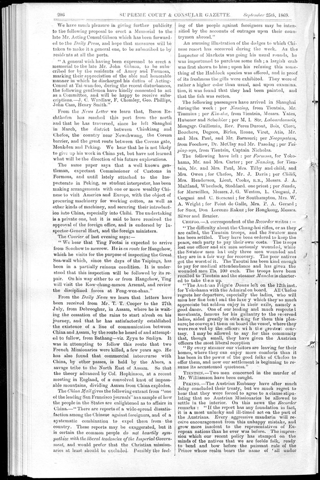 Supreme Court and consular gazette, and law reporter for the Supreme & provincial courts of China & Japan - 