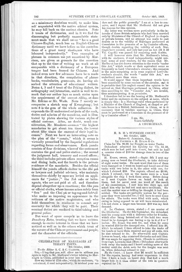 Supreme Court and consular gazette, and law reporter for the Supreme & provincial courts of China & Japan - 