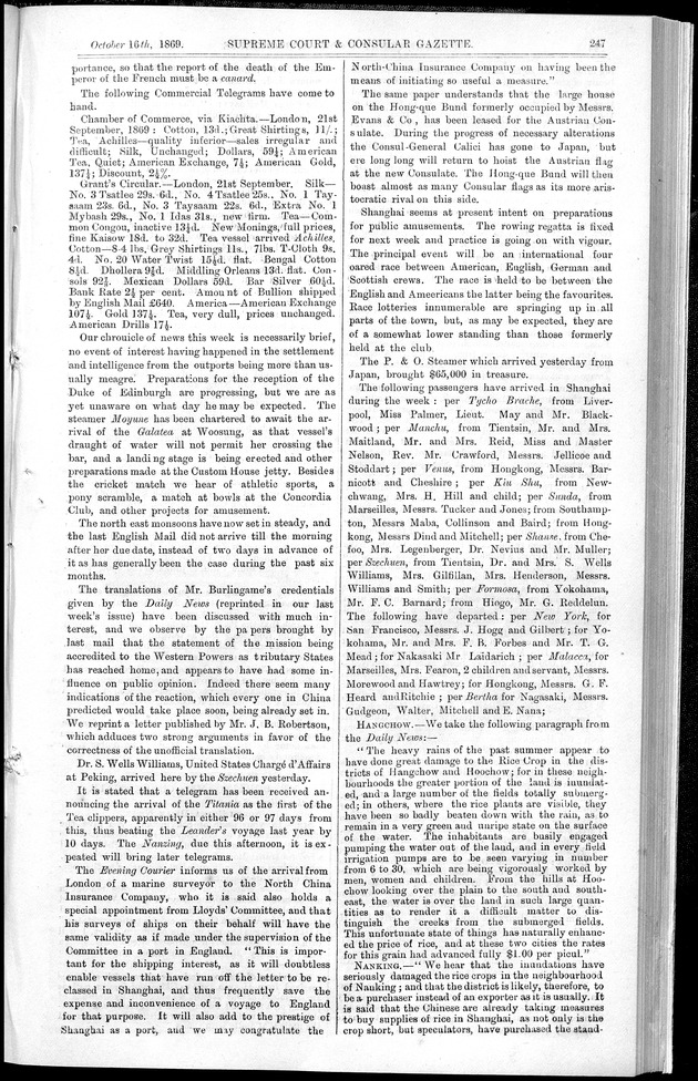 Supreme Court and consular gazette, and law reporter for the Supreme & provincial courts of China & Japan - 