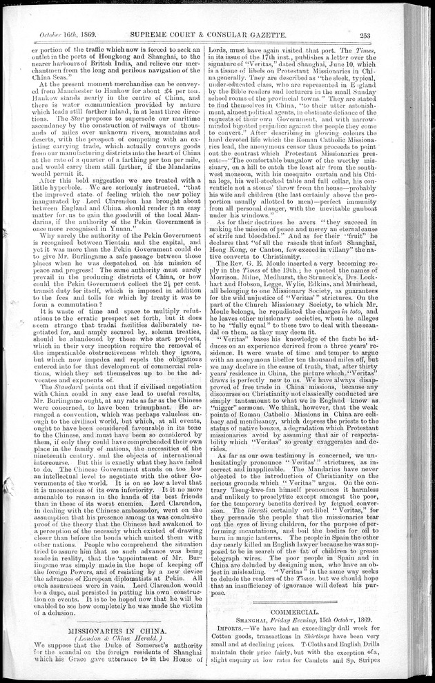 Supreme Court and consular gazette, and law reporter for the Supreme & provincial courts of China & Japan - 