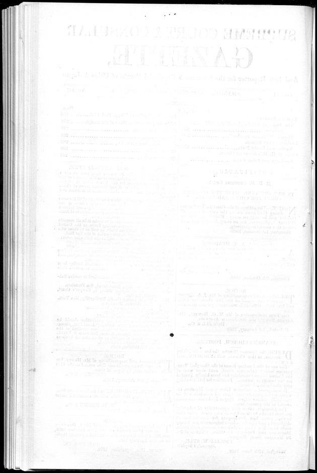 Supreme Court and consular gazette, and law reporter for the Supreme & provincial courts of China & Japan - 