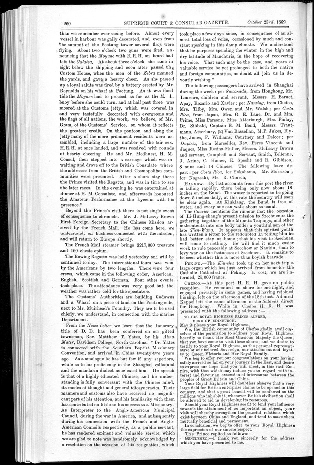 Supreme Court and consular gazette, and law reporter for the Supreme & provincial courts of China & Japan - 