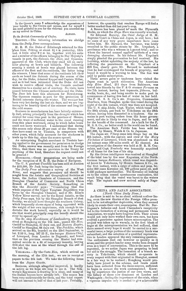 Supreme Court and consular gazette, and law reporter for the Supreme & provincial courts of China & Japan - 