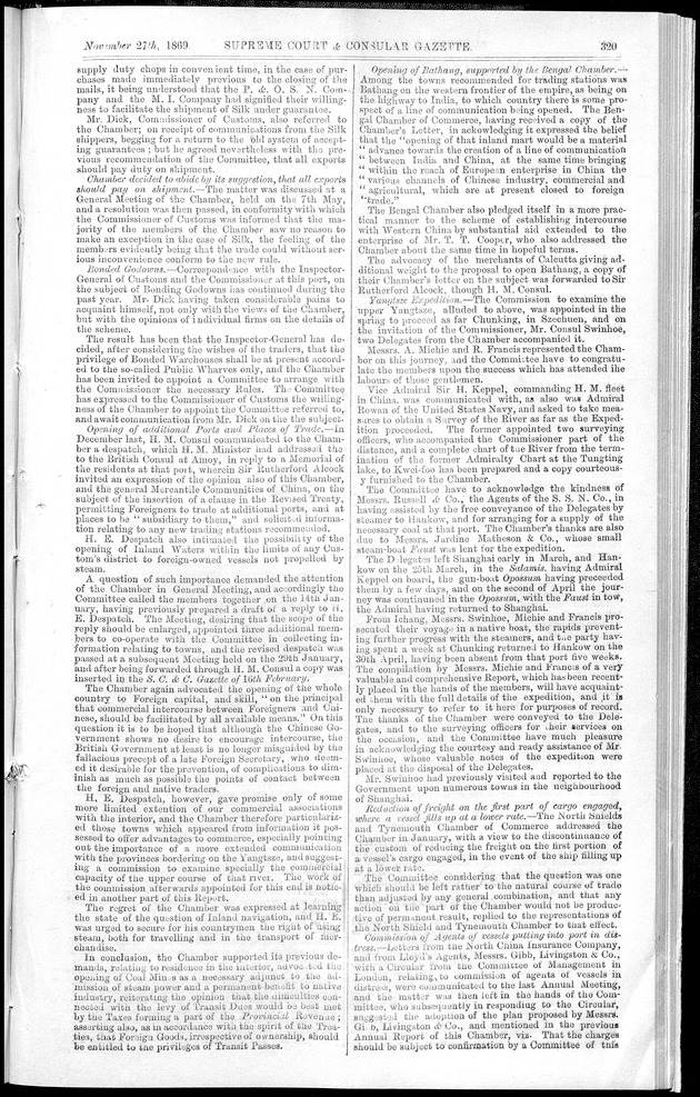 Supreme Court and consular gazette, and law reporter for the Supreme & provincial courts of China & Japan - 