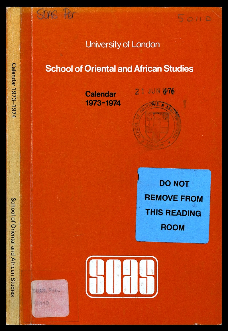 Calendar for the ... session - 