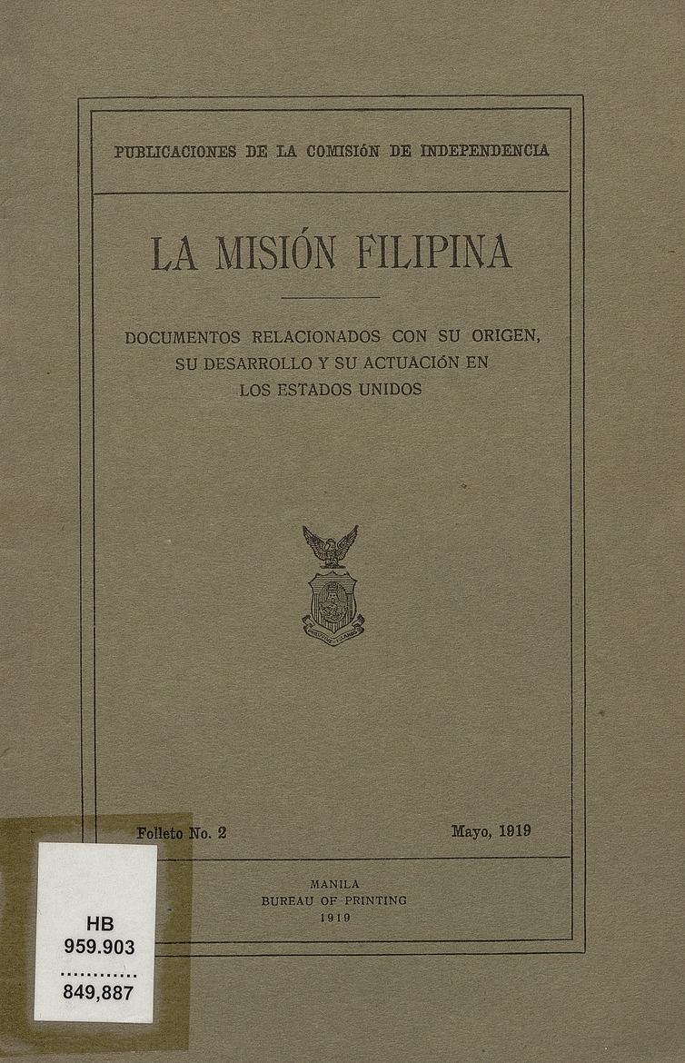 La Misión filipina - Front Cover 1