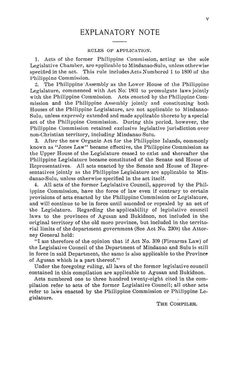 Administrative Code of the Department of Mindanao and Sulu - Page v