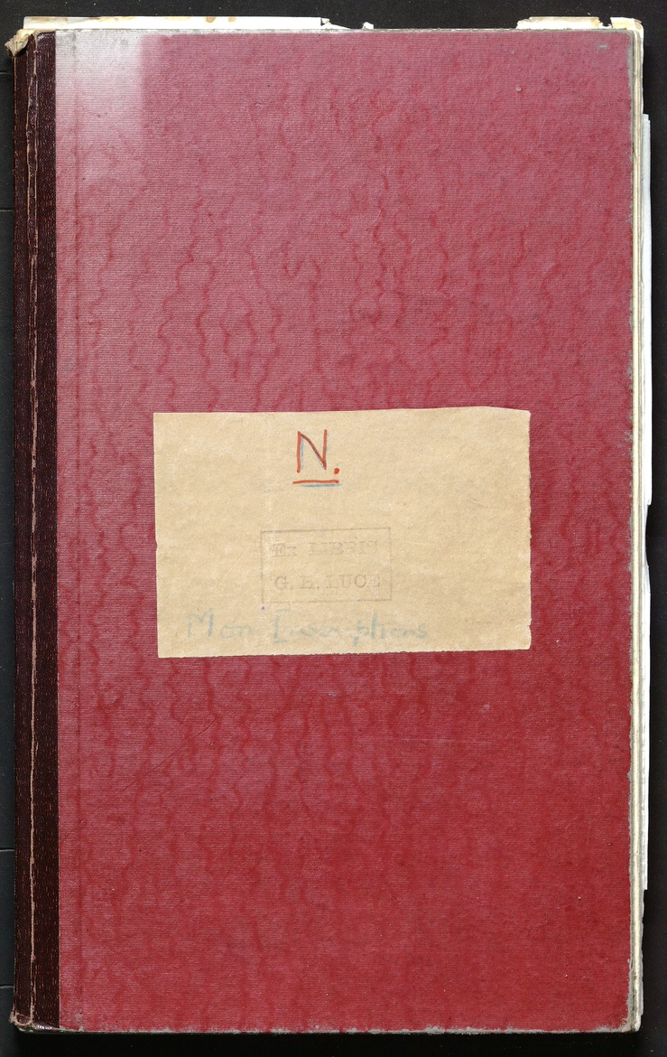 G. H. Luce Papers - Page i