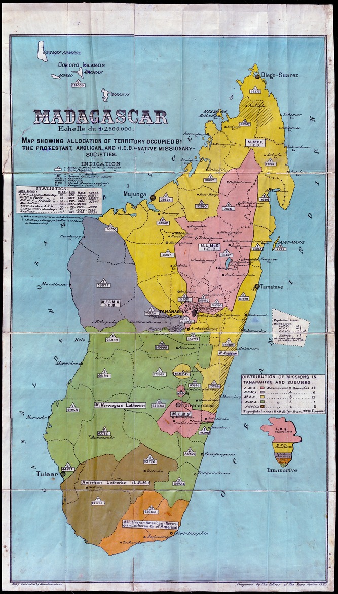 Ten years review of mission work in Madagascar ... - Map 1