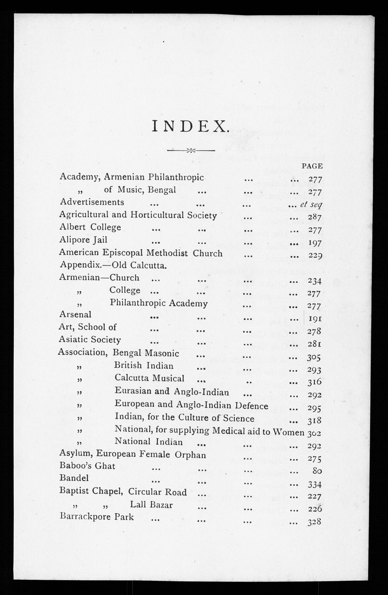Hand-book to Calcutta, historical and descriptive, with a plan of the city - Page iii
