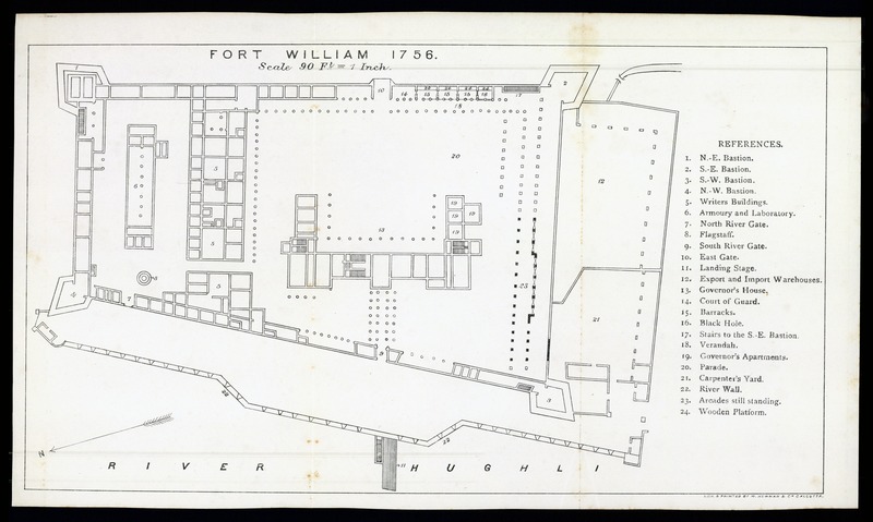 Hand-book to Calcutta, historical and descriptive, with a plan of the city - Fort William (front)