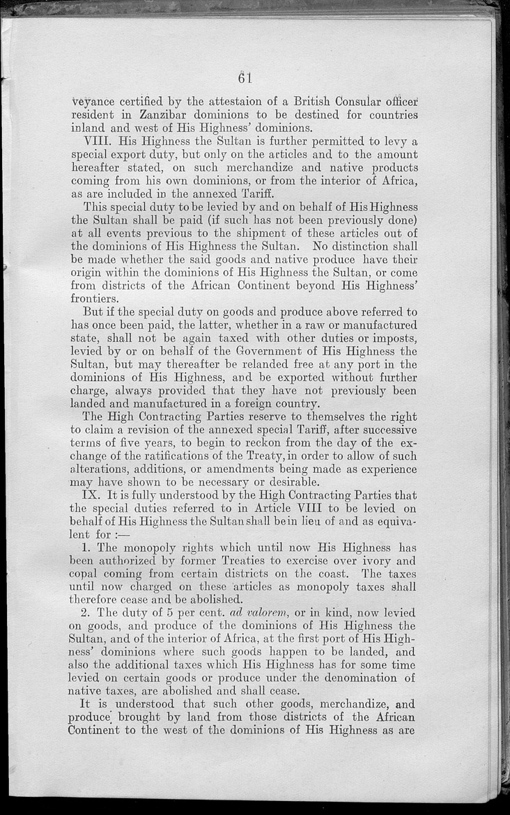 Zanzibar treaties 1910 - Page 61