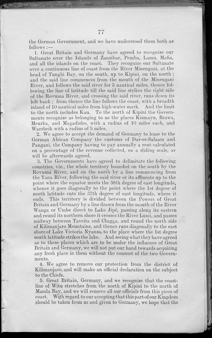 Zanzibar treaties 1910 - Page 77