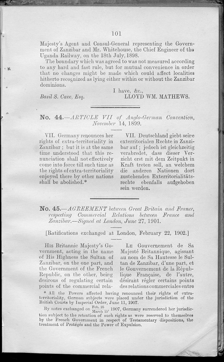 Zanzibar treaties 1910 - Page 101