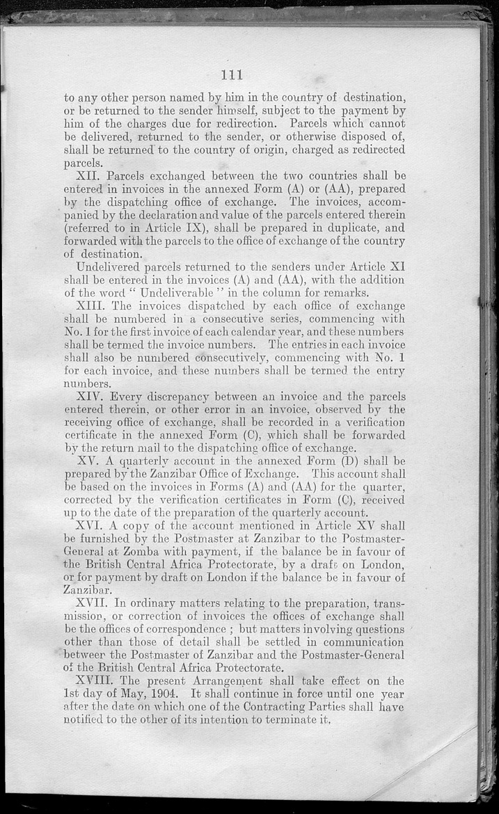 Zanzibar treaties 1910 - Page 111