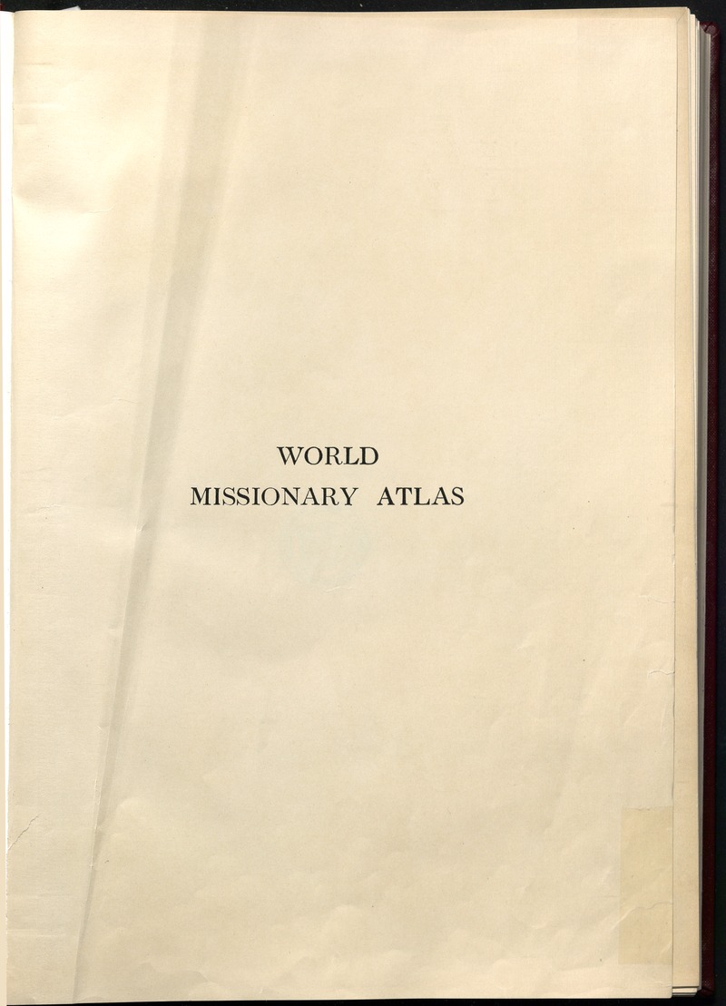 World missionary atlas - Page i
