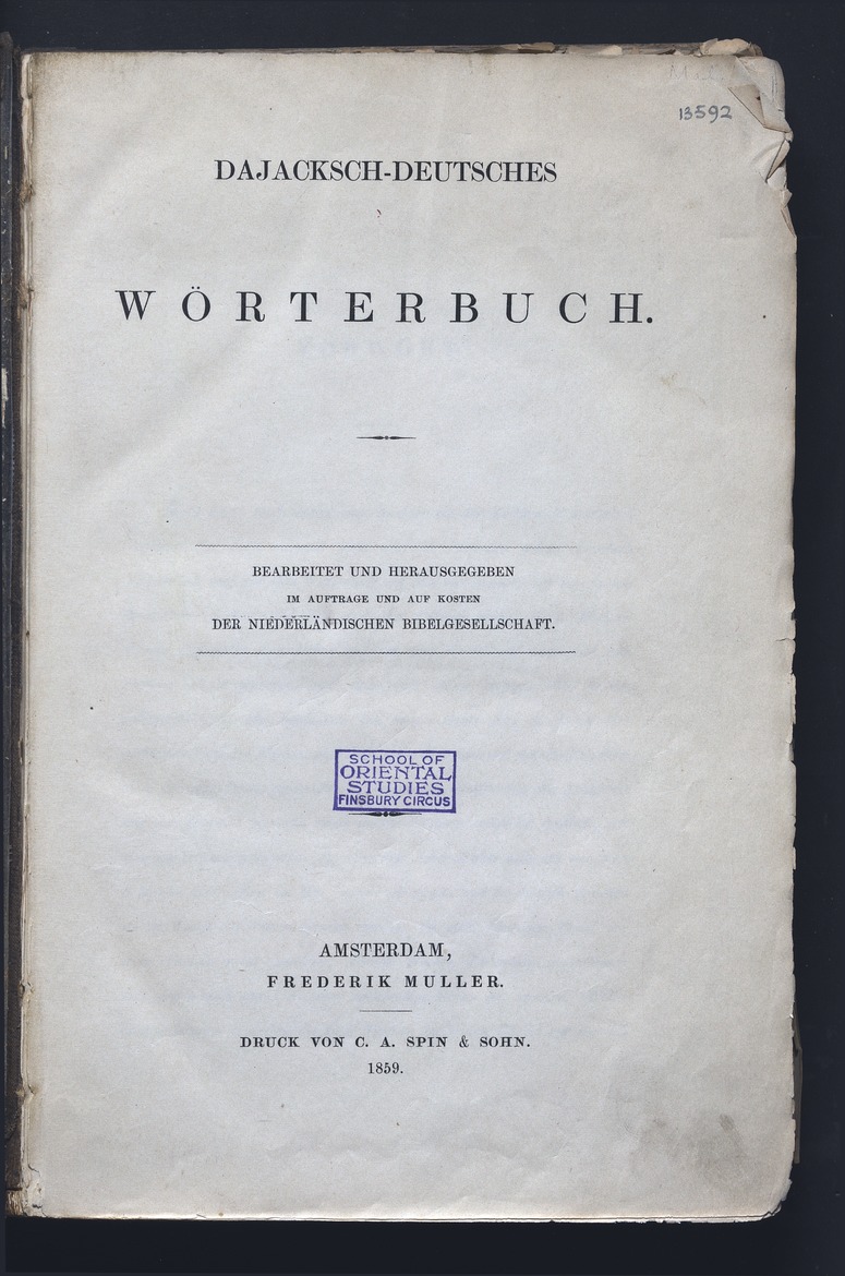 Dajacksch-deutsches Wörterbuch - digital image 2