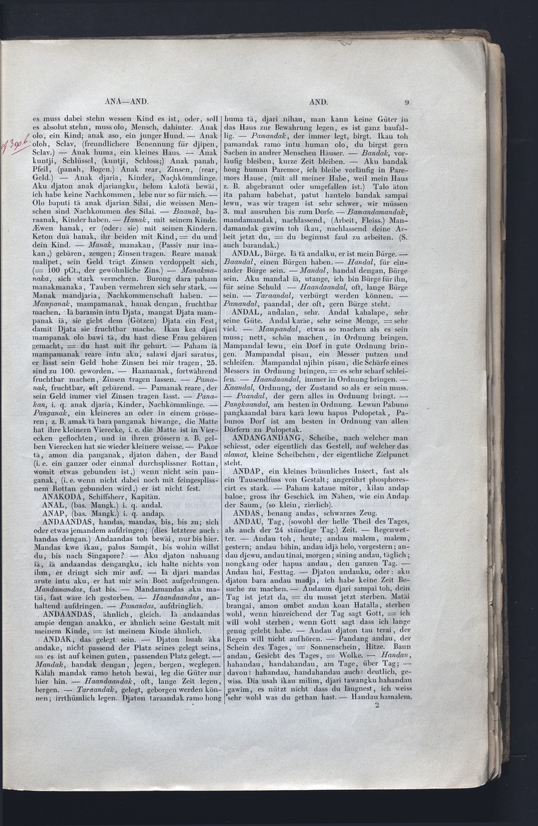 Dajacksch-deutsches Wörterbuch - digital image 16