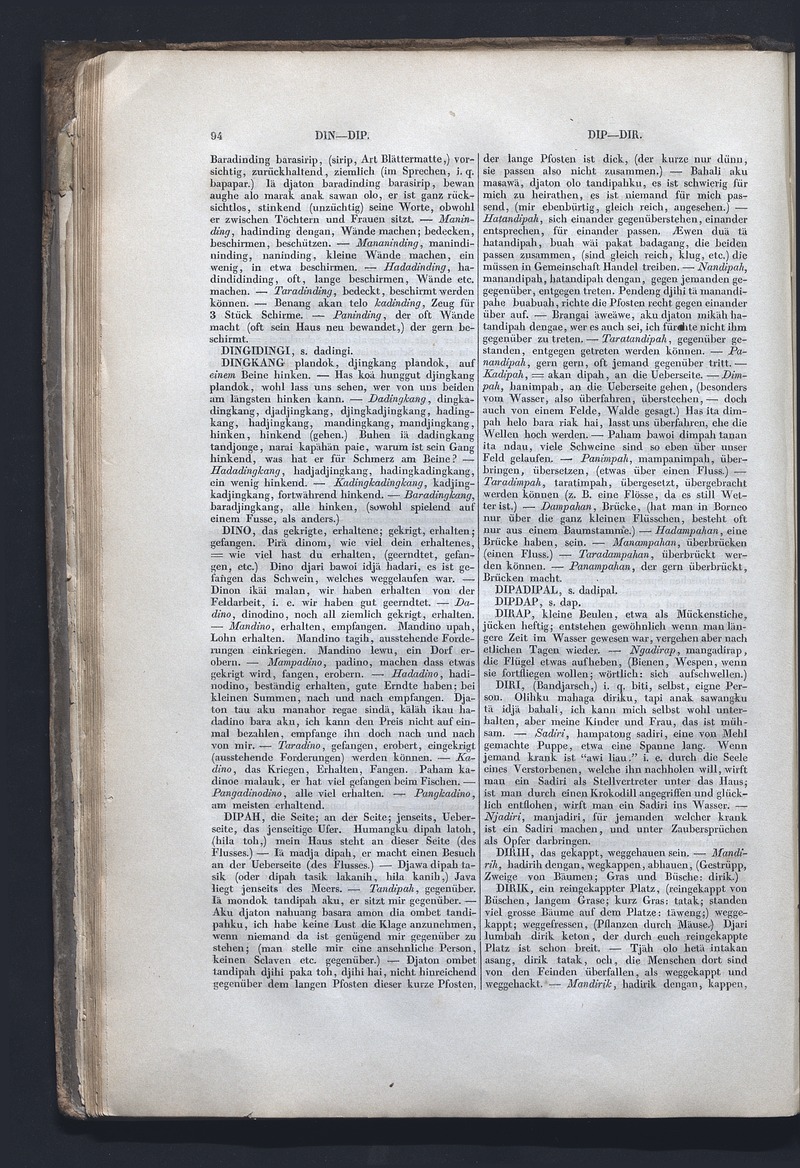 Dajacksch-deutsches Wörterbuch - digital image 101