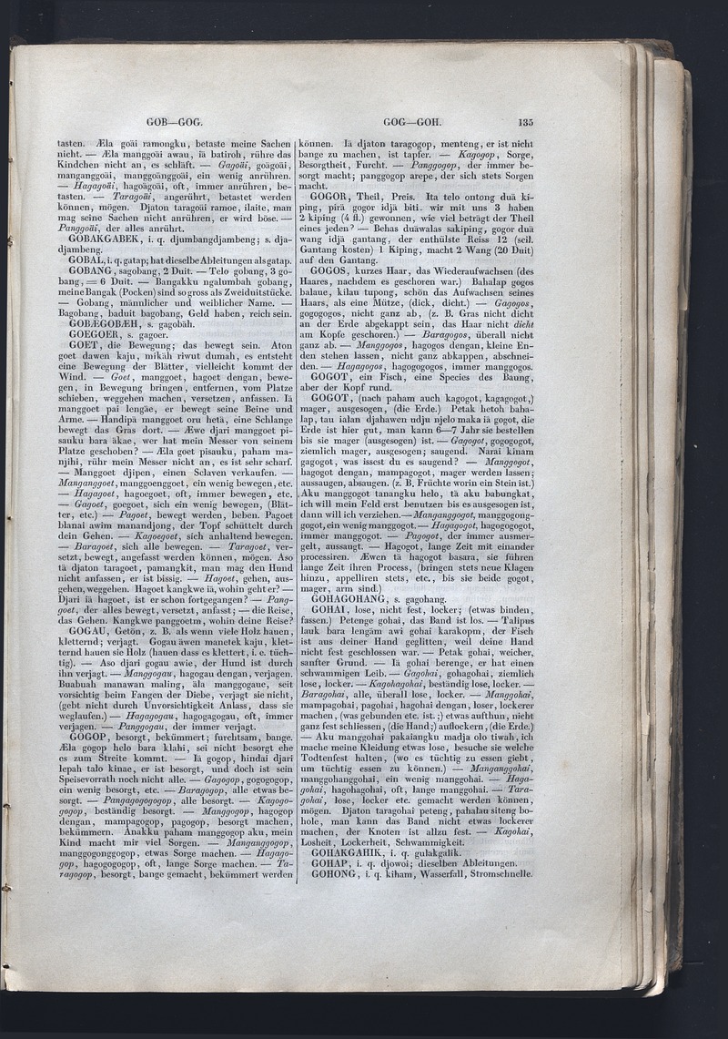 Dajacksch-deutsches Wörterbuch - digital image 142