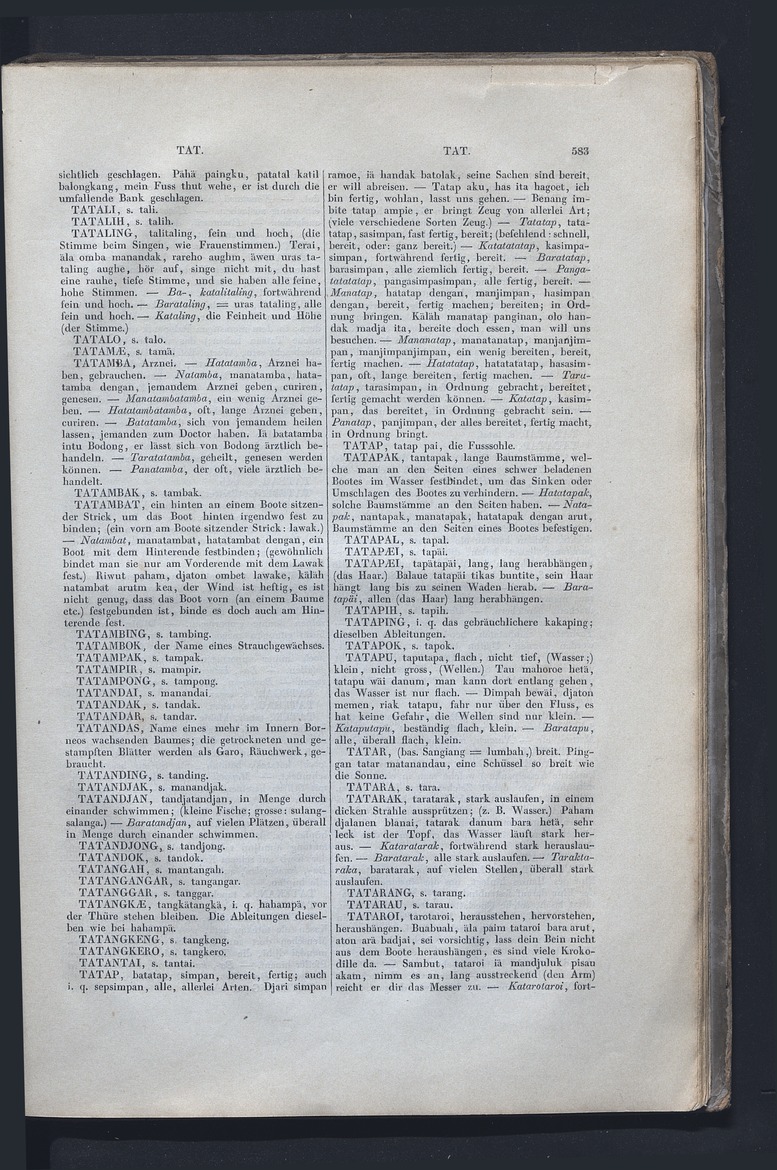 Dajacksch-deutsches Wörterbuch - digital image 590