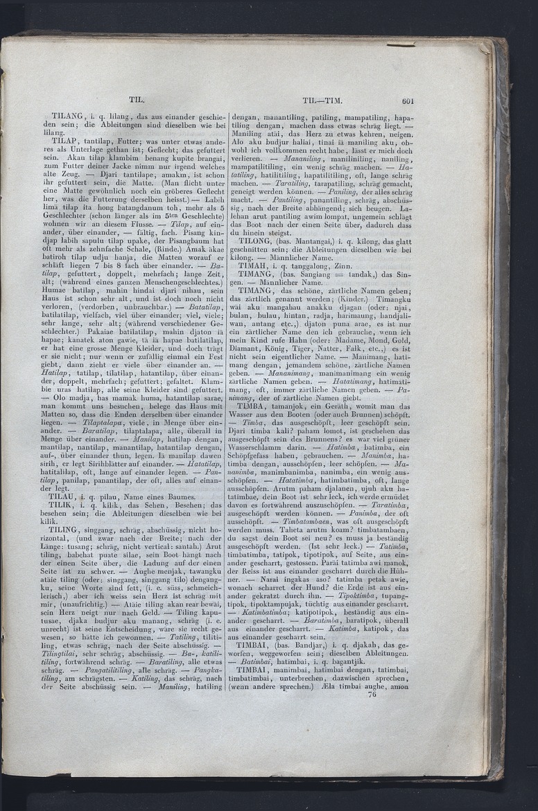 Dajacksch-deutsches Wörterbuch - digital image 608