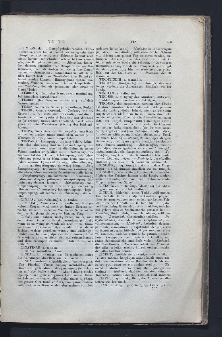 Dajacksch-deutsches Wörterbuch - digital image 610