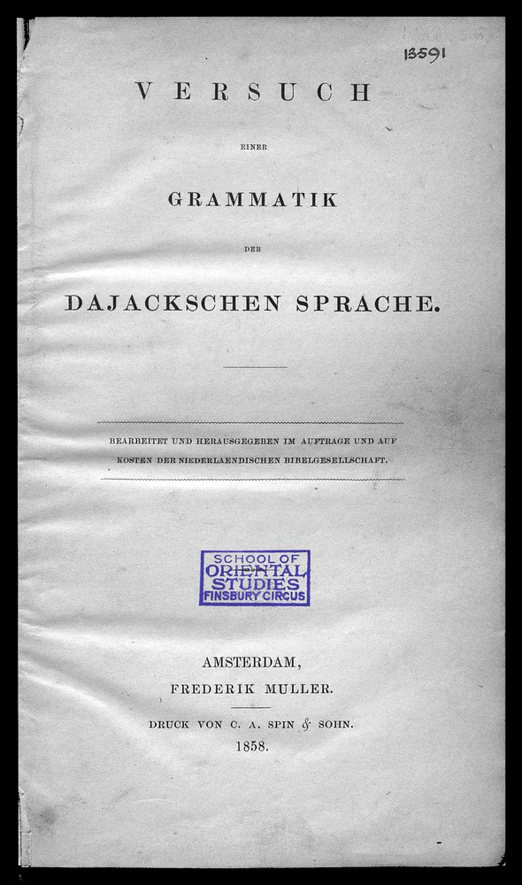 Versuch einer Grammatik der dajackschen Sprache - Page i