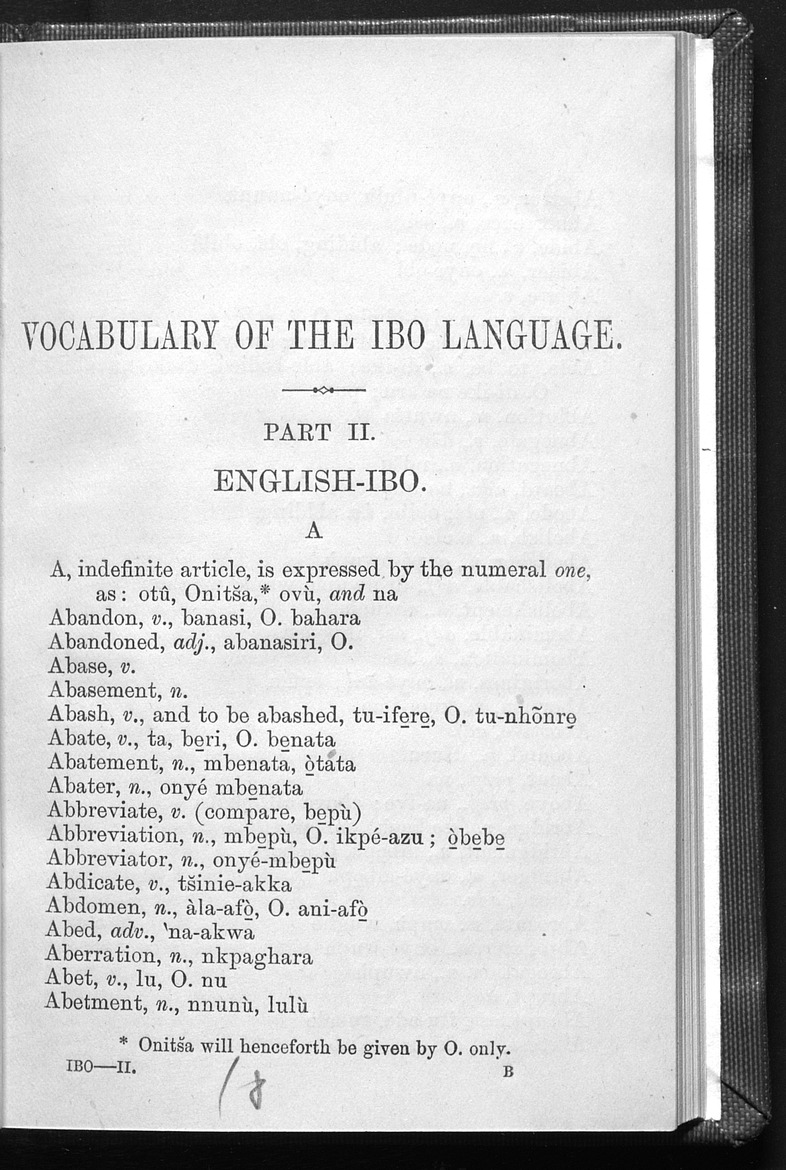 Vocabulary of the Ibo language - digital image 3