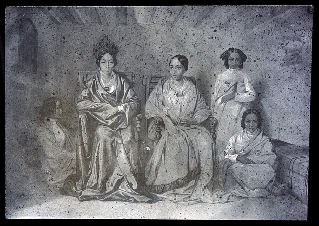 Rasoherina with sister and three attendants - 
