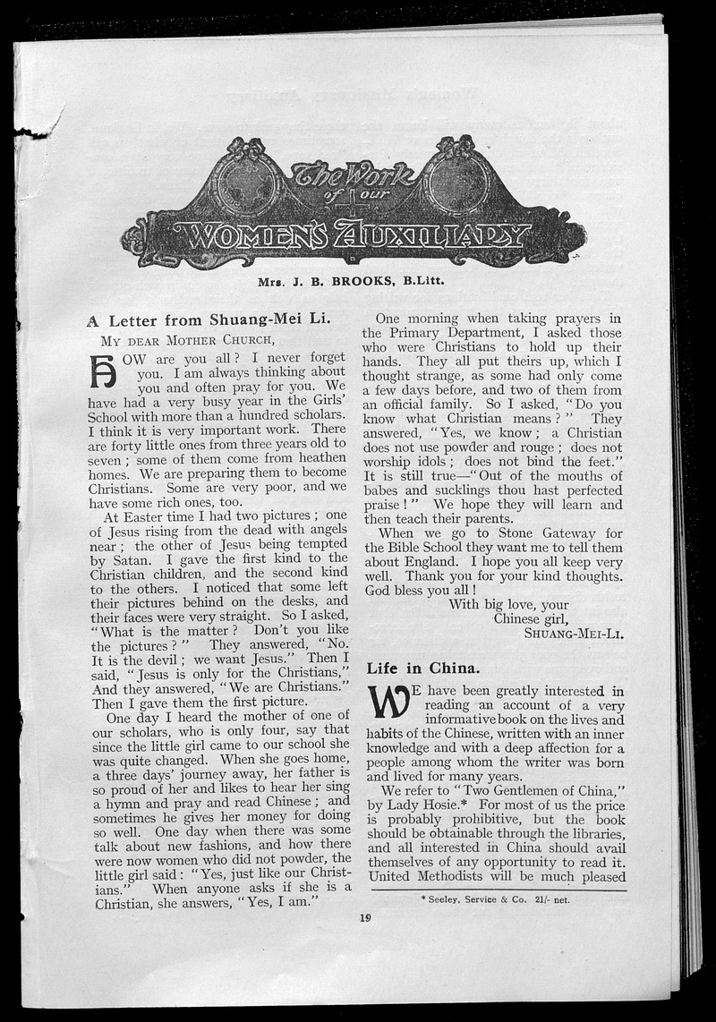 Missionary echo of the Methodist Church - 