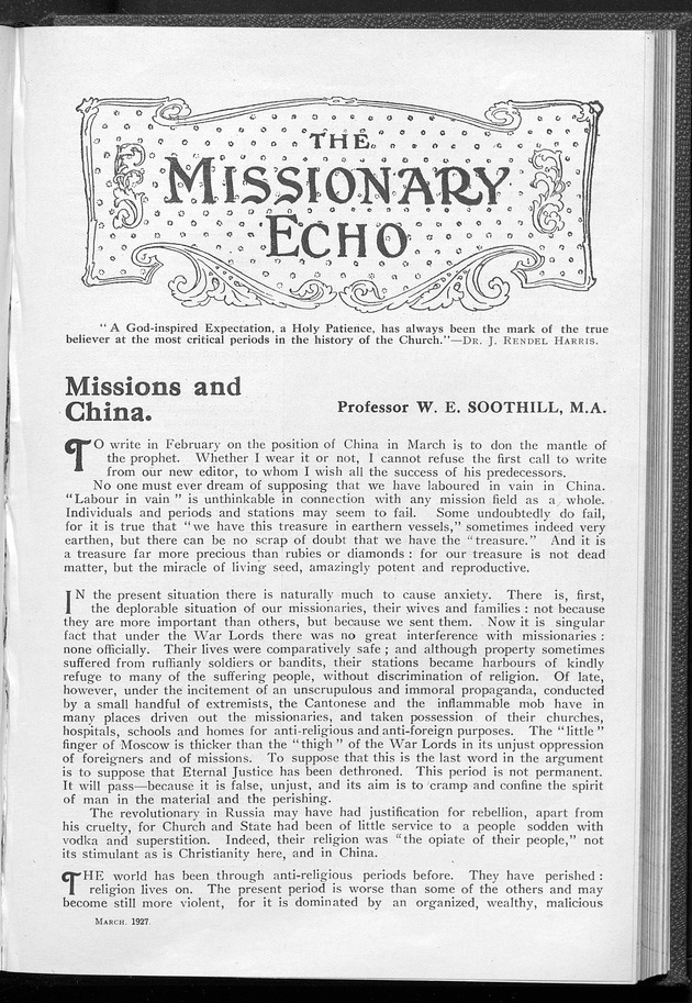 Missionary echo of the Methodist Church - 