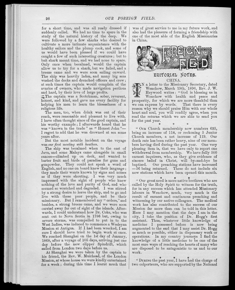 Missionary echo of the Methodist Church - 