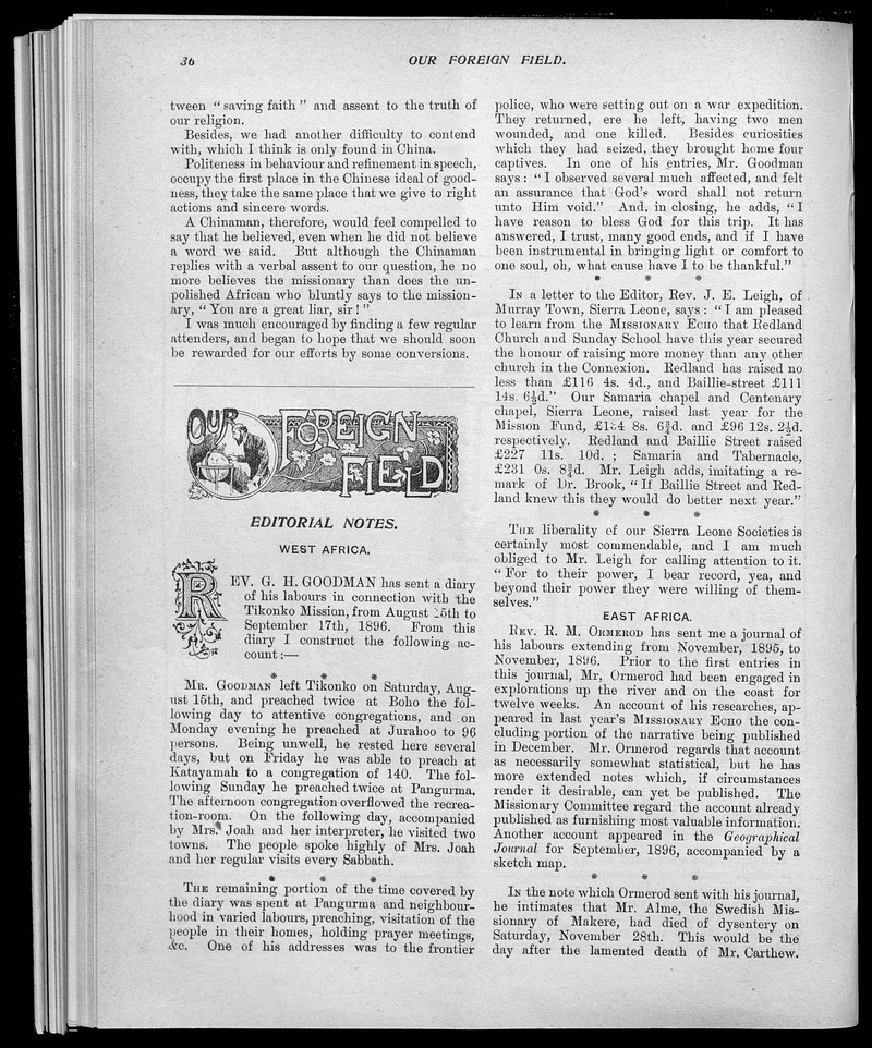 Missionary echo of the Methodist Church - 