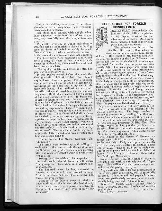 Missionary echo of the Methodist Church - 